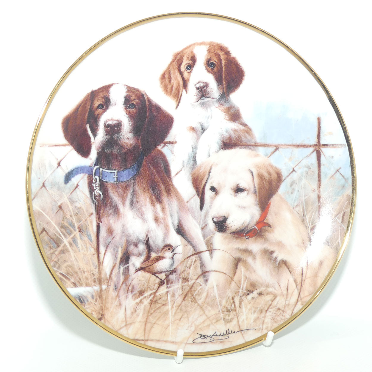 Franklin Mint | Sporting Trio plate by James Killen