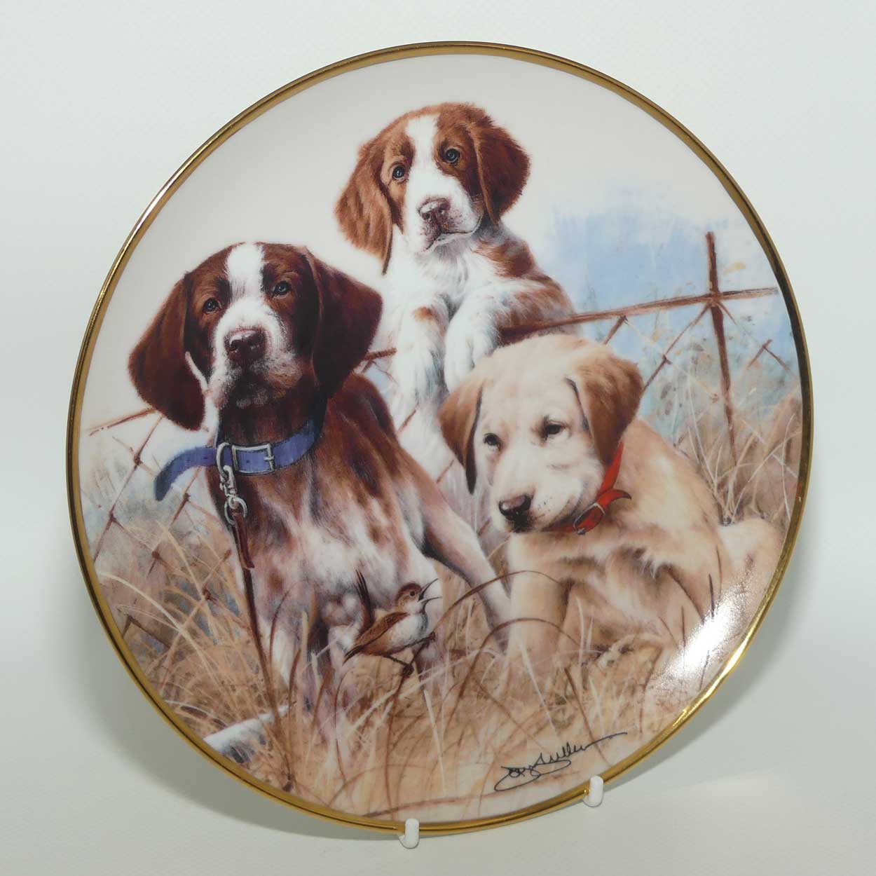 Franklin Mint | Sporting Trio plate by James Killen
