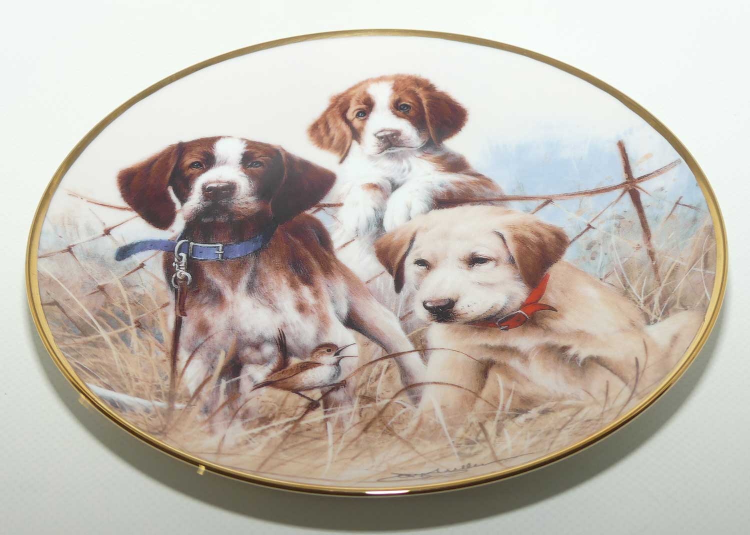 Franklin Mint | Sporting Trio plate by James Killen