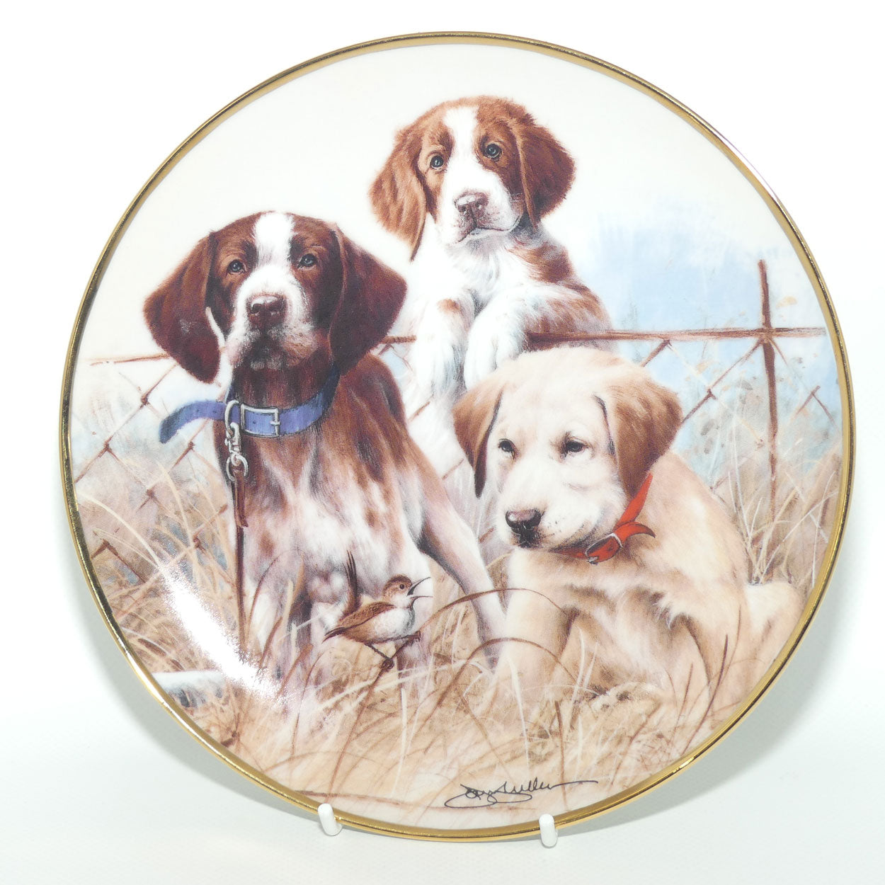 Franklin Mint | Sporting Trio plate by James Killen