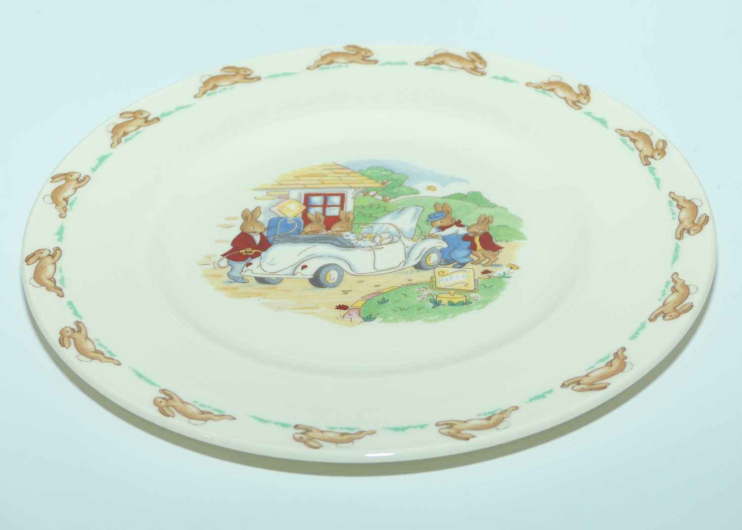 Royal Doulton Bunnykins Tableware Petrol in the Sports Car plate | 20cm | original box