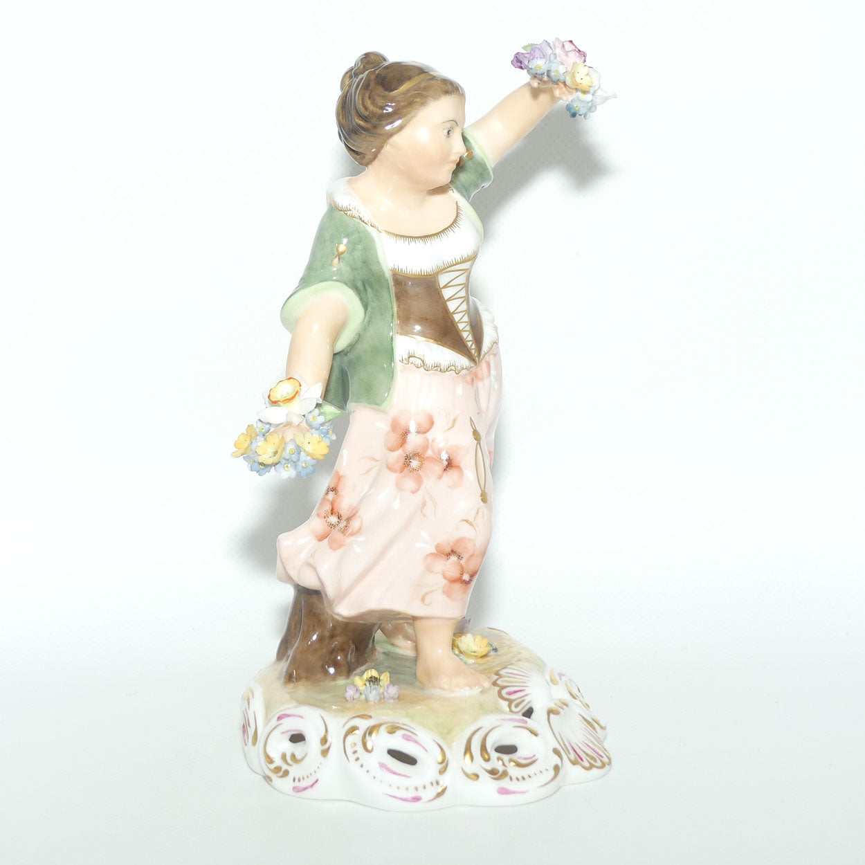 Royal Crown Derby figure | Four Seasons | Spring | Green | boxed c.1974