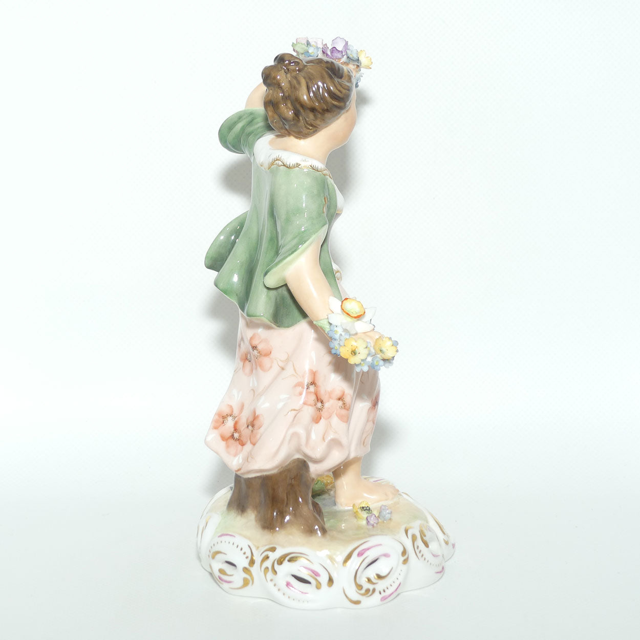 Royal Crown Derby figure | Four Seasons | Spring | Green | boxed c.1974
