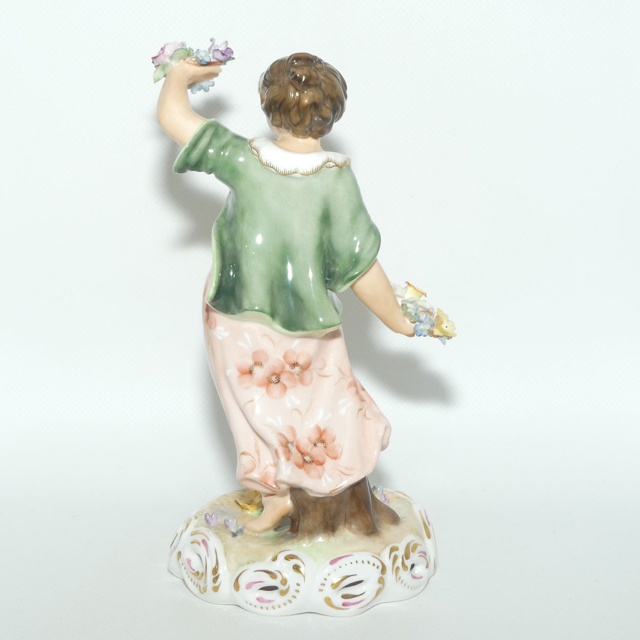 Royal Crown Derby figure | Four Seasons | Spring | Green | boxed c.1974