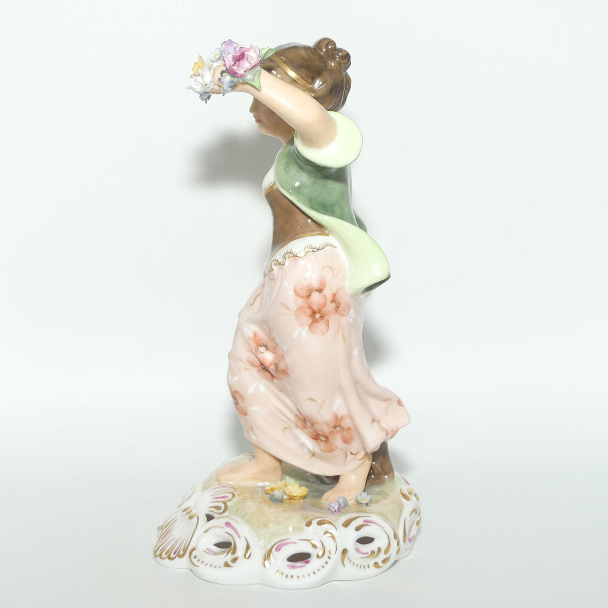 Royal Crown Derby figure | Four Seasons | Spring | Green | boxed c.1974