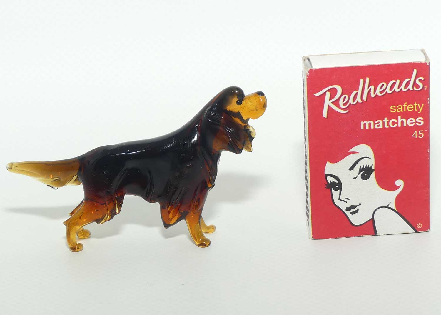 Fine quality Russian Lampwork Glass Springer Spaniel