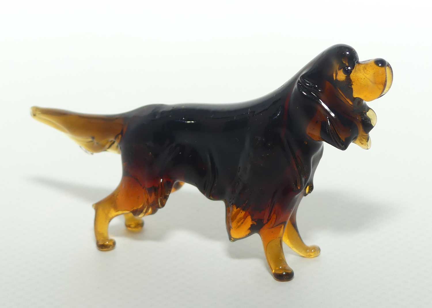 Fine quality Russian Lampwork Glass Springer Spaniel