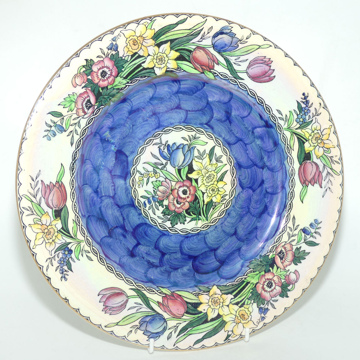 Maling plate | Springtime 6526 | Thumbprint Blue