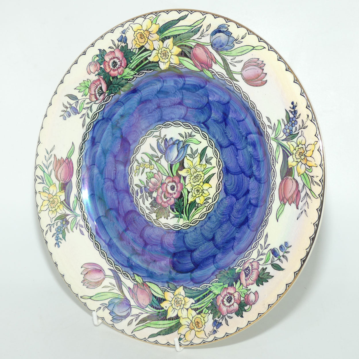 Maling plate | Springtime 6526 | Thumbprint Blue