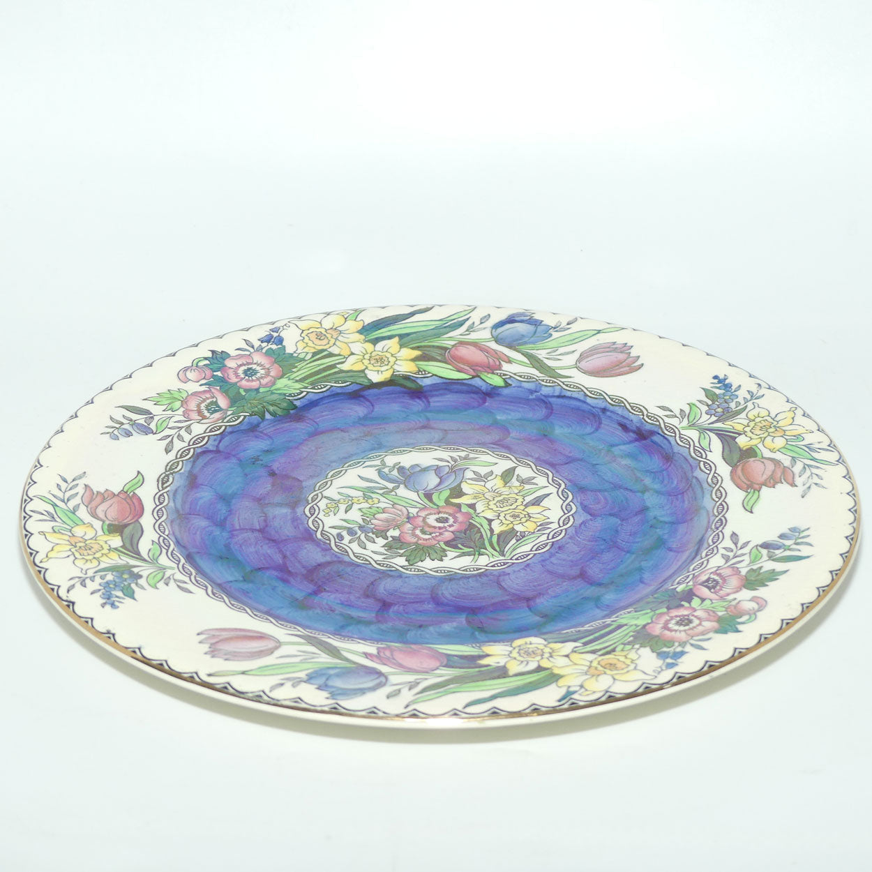 Maling plate | Springtime 6526 | Thumbprint Blue