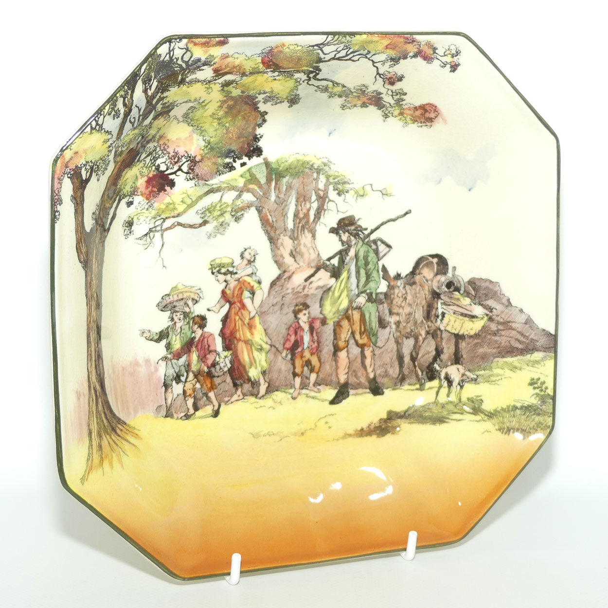 Royal Doulton Gleaners and Gypsies square bowl D6123
