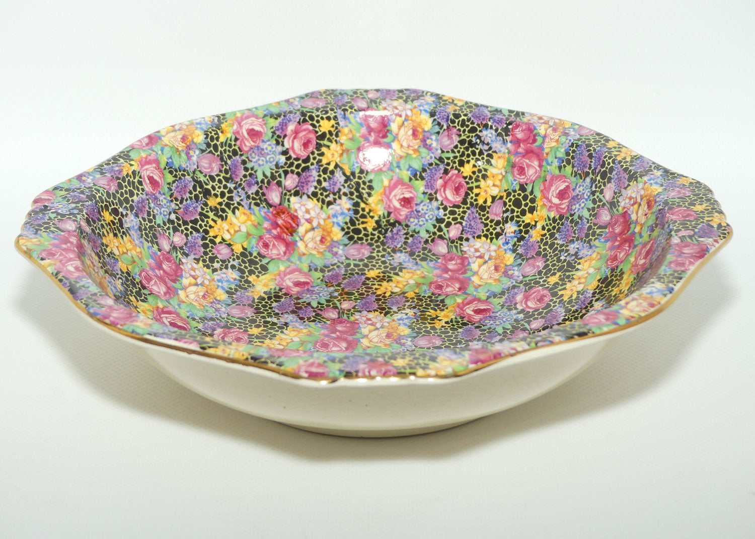 Royal Winton Hazel Chintz square fruit bowl | 23.5cms square