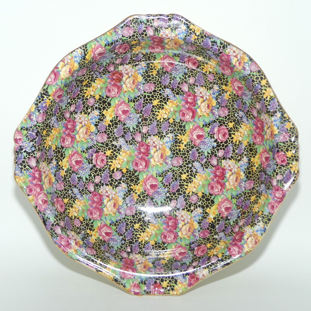 Royal Winton Hazel Chintz square fruit bowl | 23.5cms square
