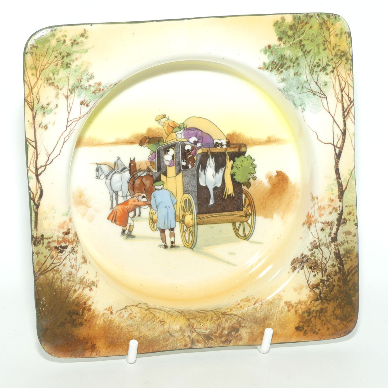 Royal Doulton Coaching Days square dish | Extra Decor | E3804