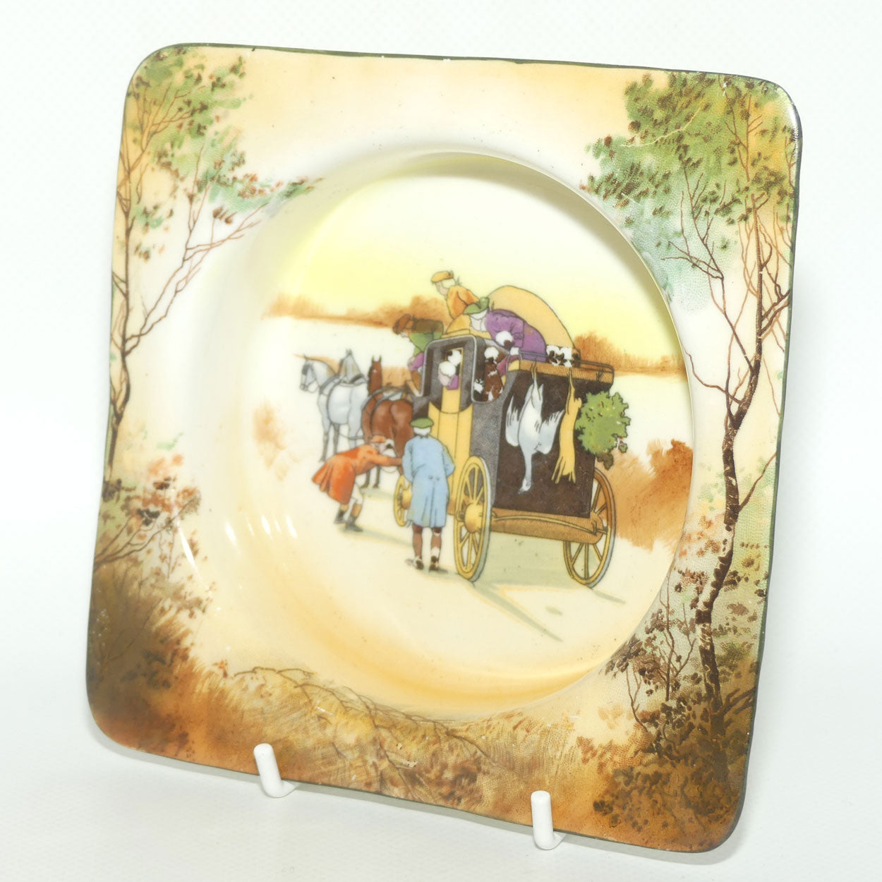 Royal Doulton Coaching Days square dish | Extra Decor | E3804