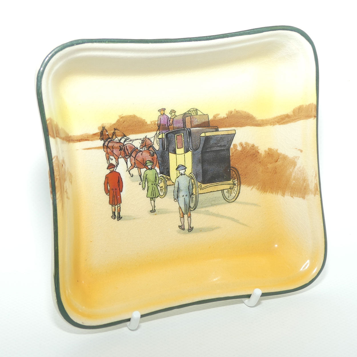 Royal Doulton Coaching Days square dish D2716