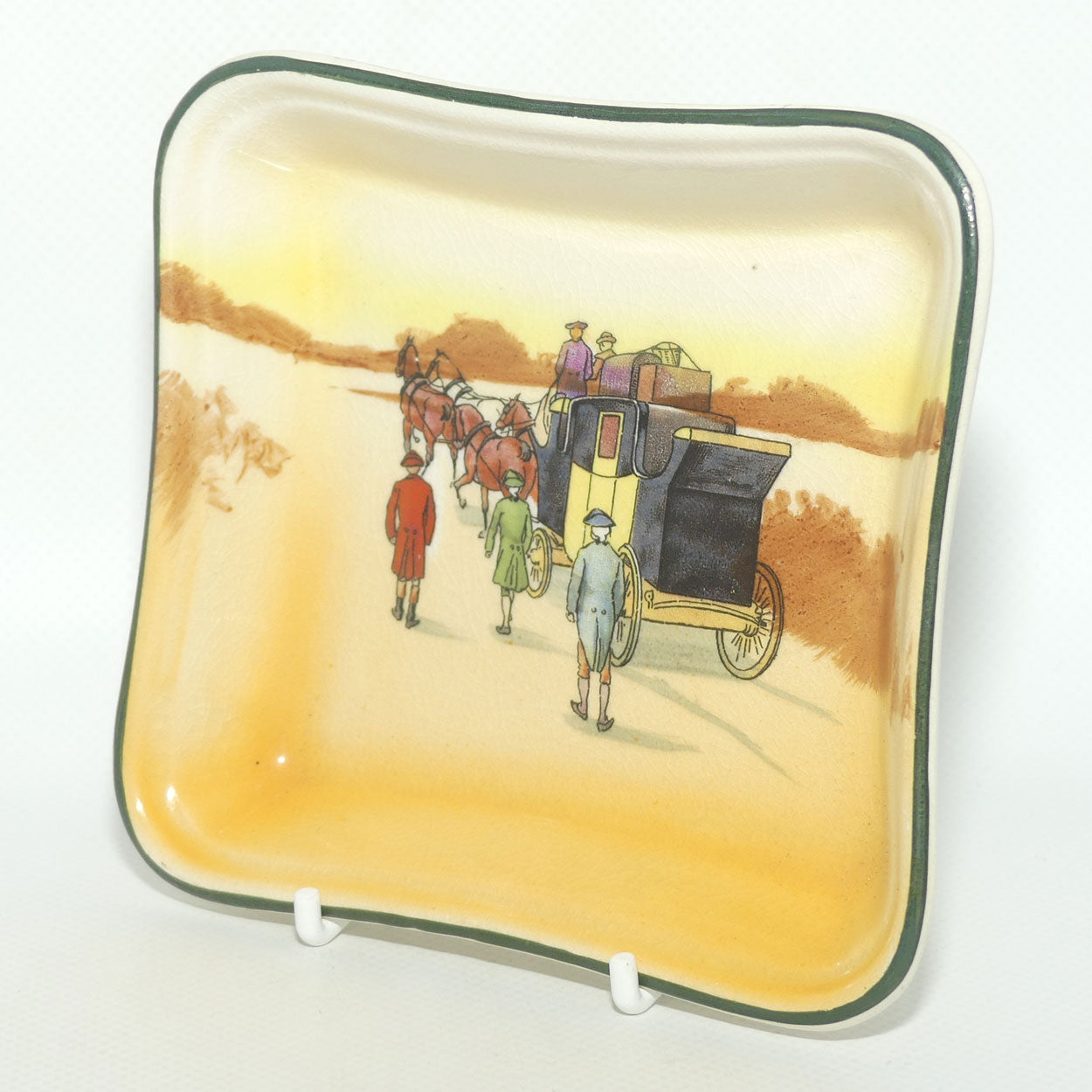 Royal Doulton Coaching Days square dish D2716