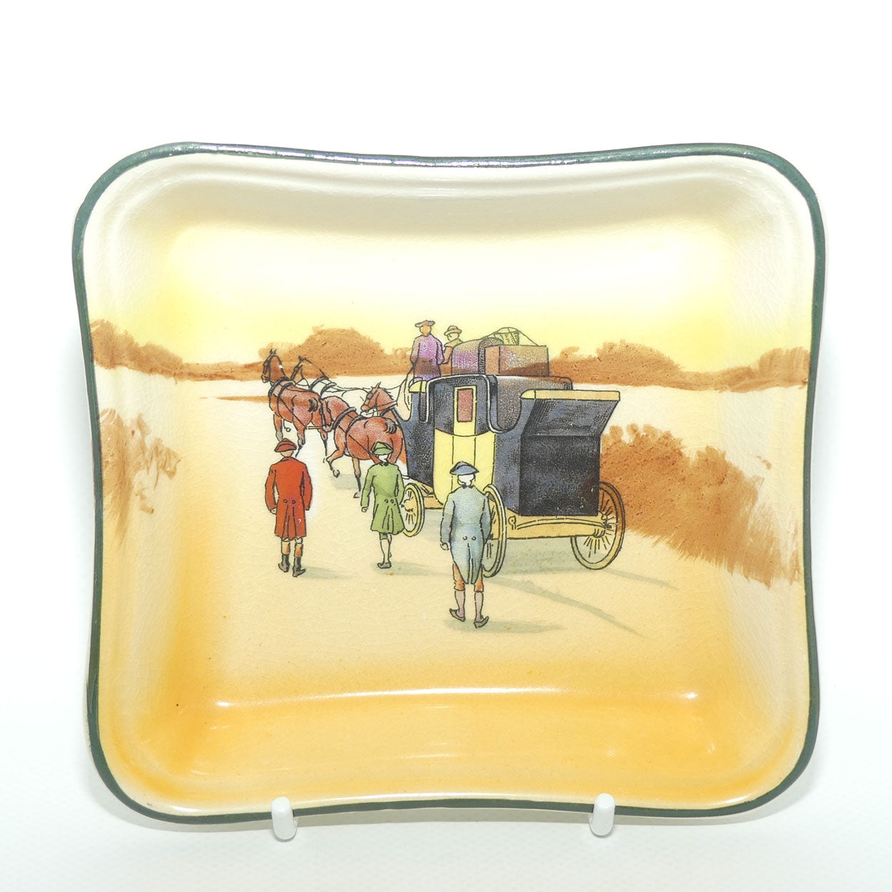 Royal Doulton Coaching Days square dish D2716