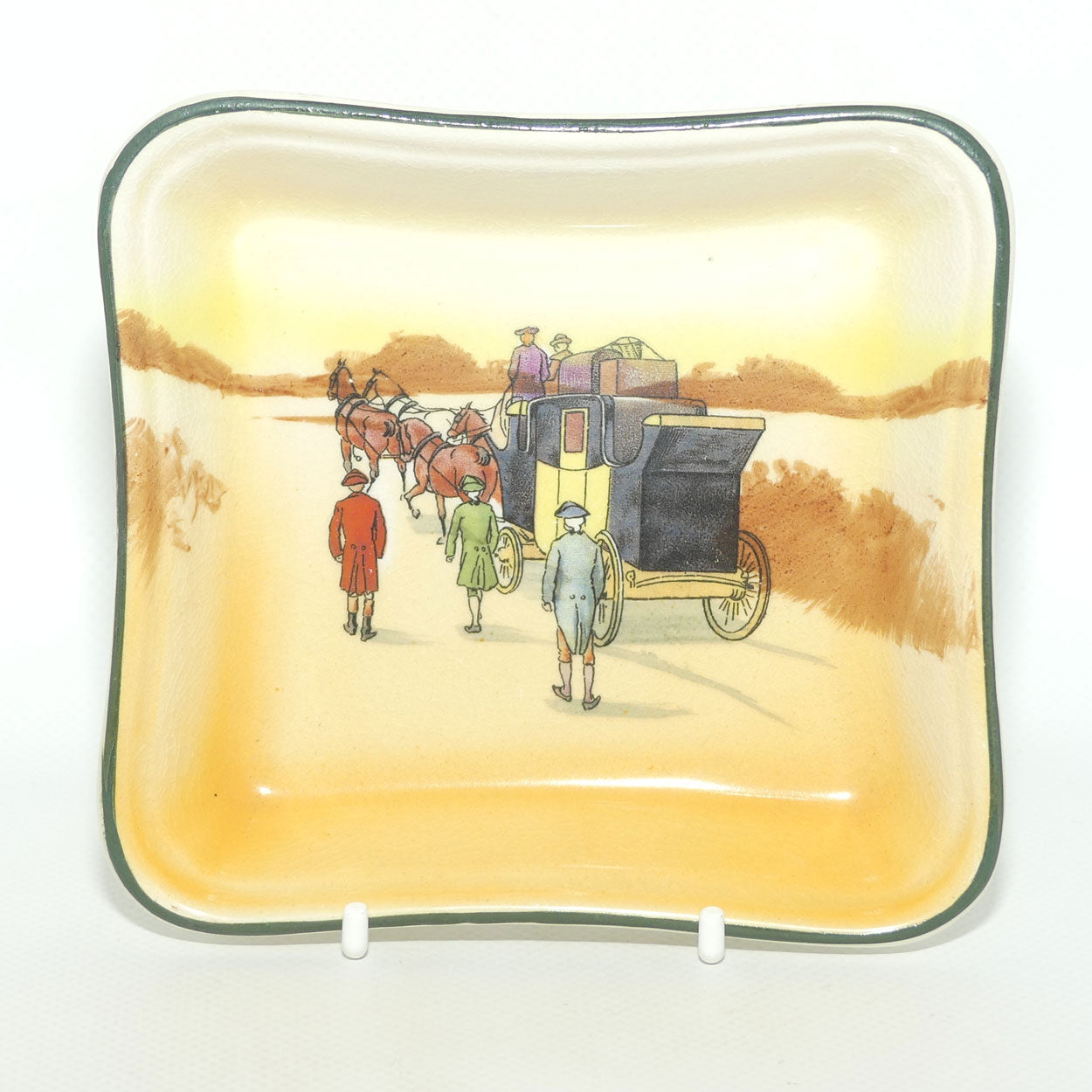Royal Doulton Coaching Days square dish D2716