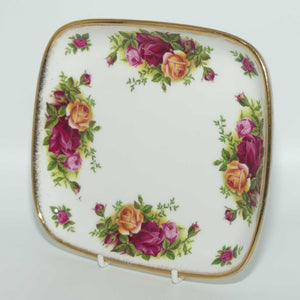 Royal Albert Bone China England Old Country Roses small rectangular tray | © 1962 Royal Albert Ltd backstamp