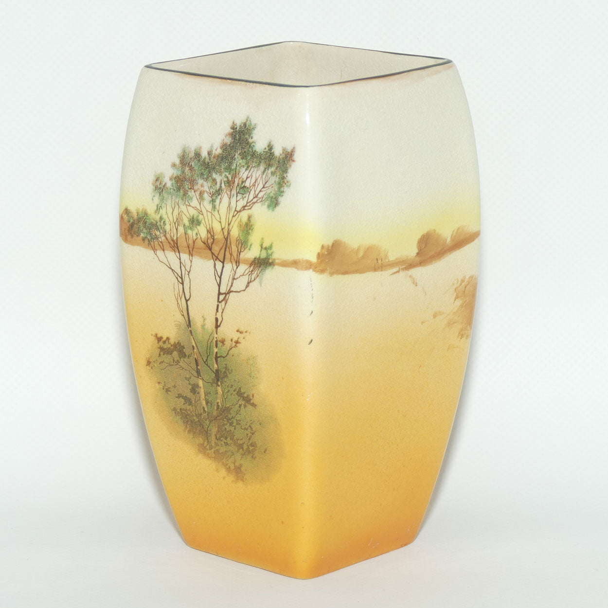 Royal Doulton Coaching Days square vase D2716