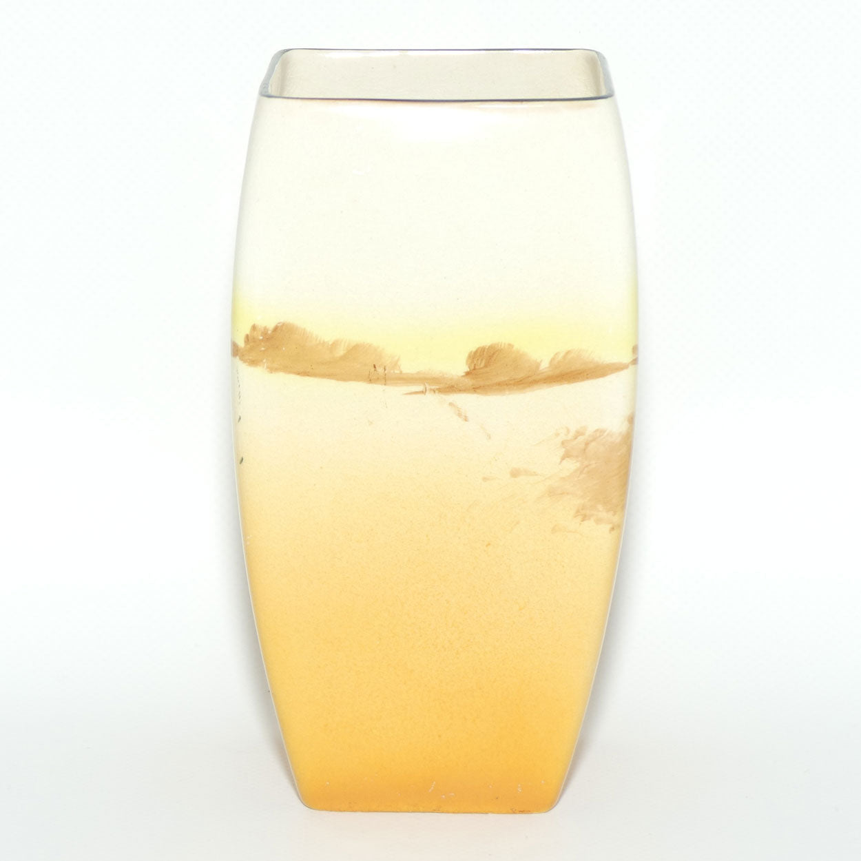 Royal Doulton Coaching Days square vase D2716