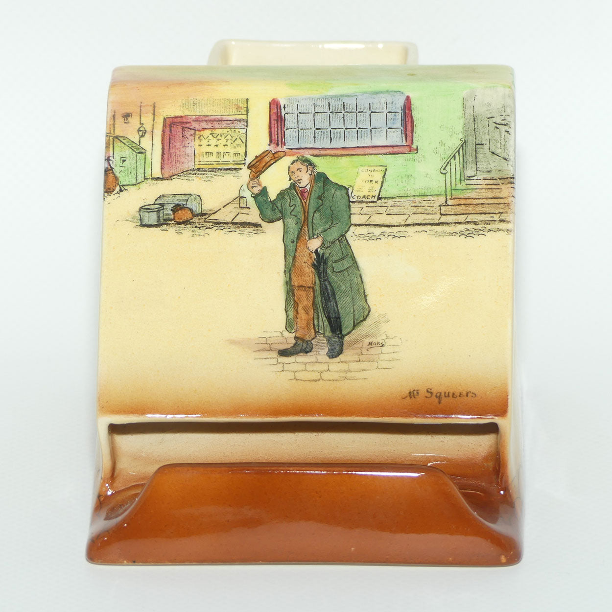 Royal Doulton Dickens Mr Squeers & Mr Pickwick cigarette dispenser D5175 (#1)