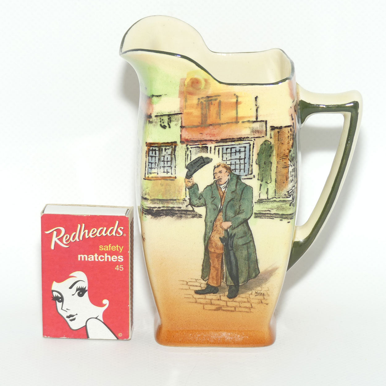 Royal Doulton Dickens Mr Squeers Friar shape jug D5175