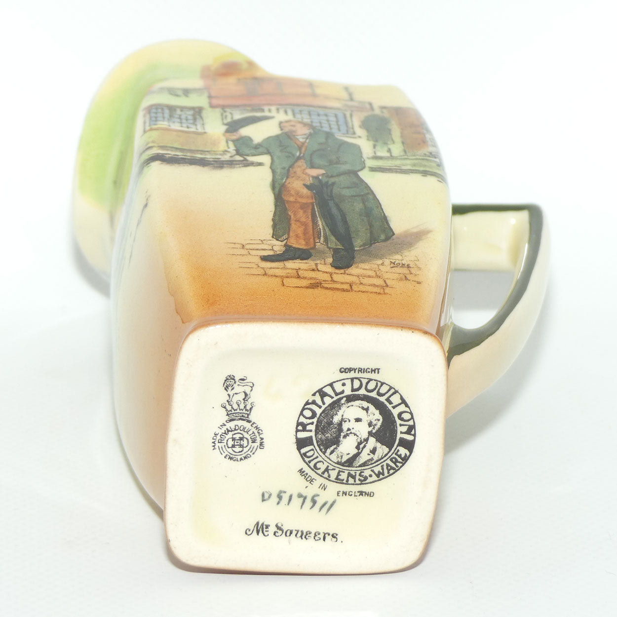Royal Doulton Dickens Mr Squeers Friar shape jug D5175