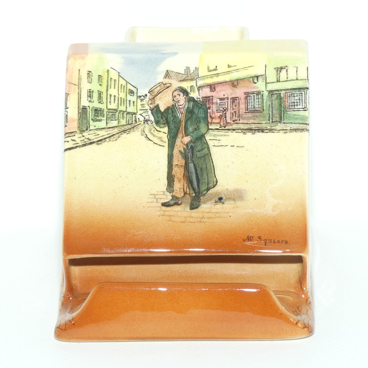 Royal Doulton Dickens Mr Squeers & Mr Pickwick cigarette dispenser D5175 (#2)