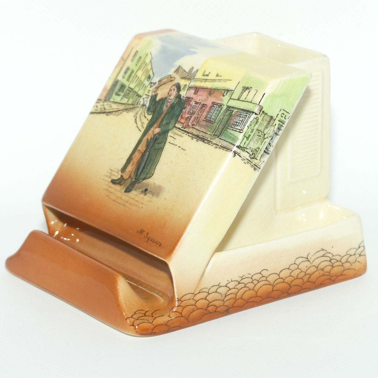 Royal Doulton Dickens Mr Squeers & Mr Pickwick cigarette dispenser D5175 (#2)