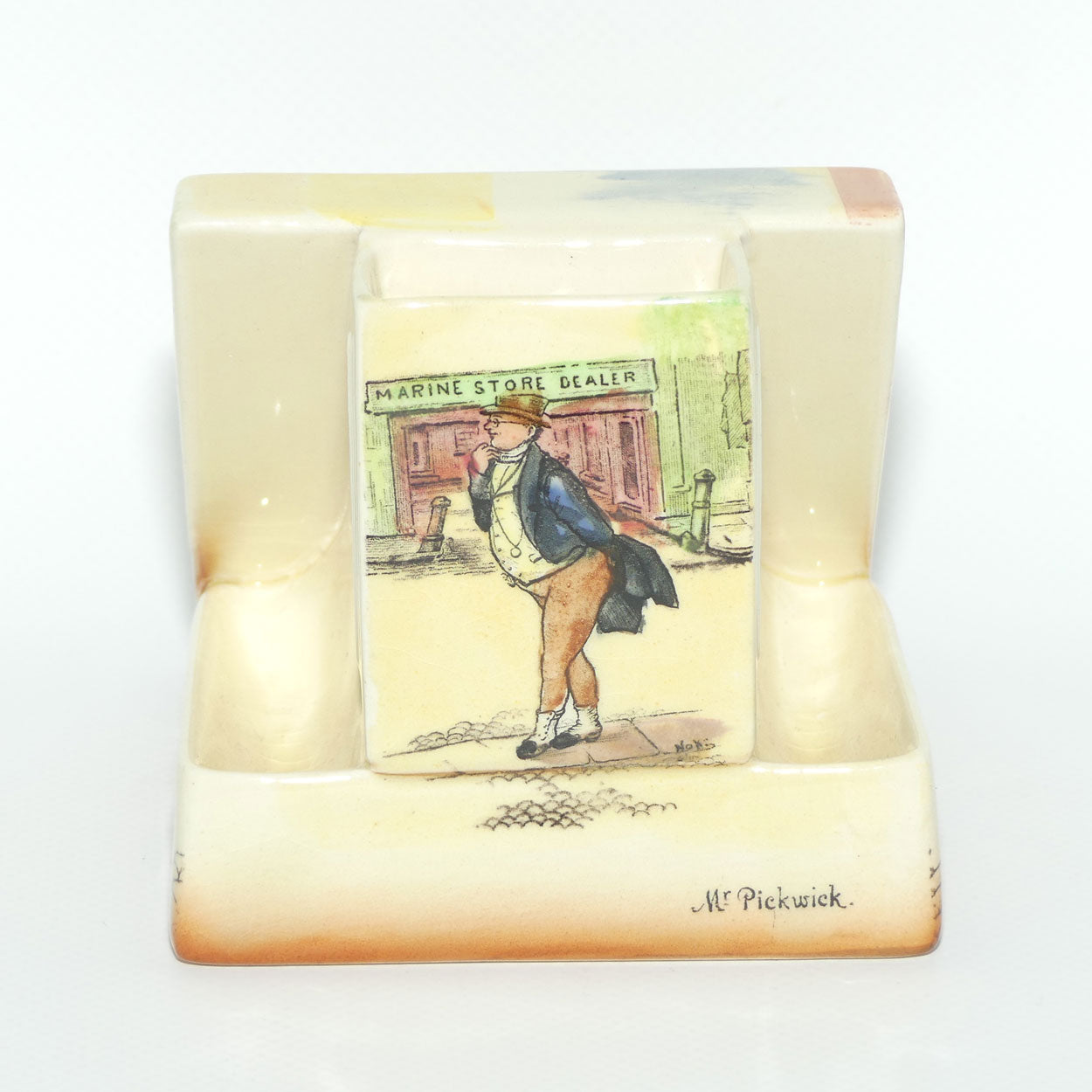 Royal Doulton Dickens Mr Squeers & Mr Pickwick cigarette dispenser D5175 (#2)