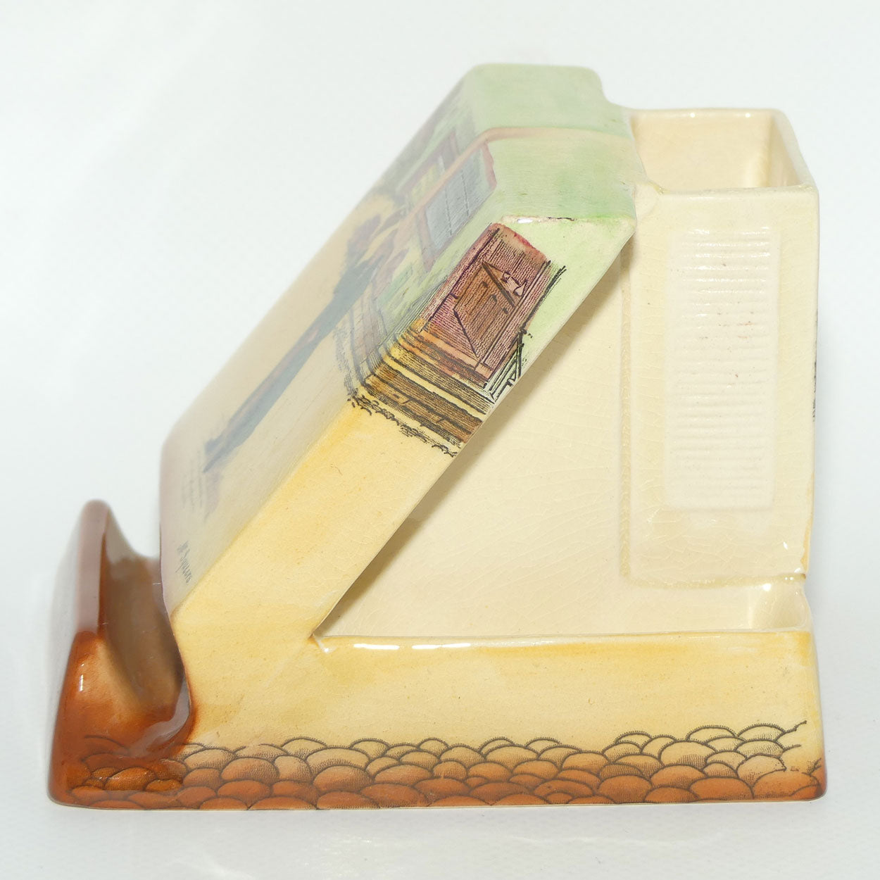Royal Doulton Dickens Mr Squeers and Mr Micawber cigarette dispenser D5175