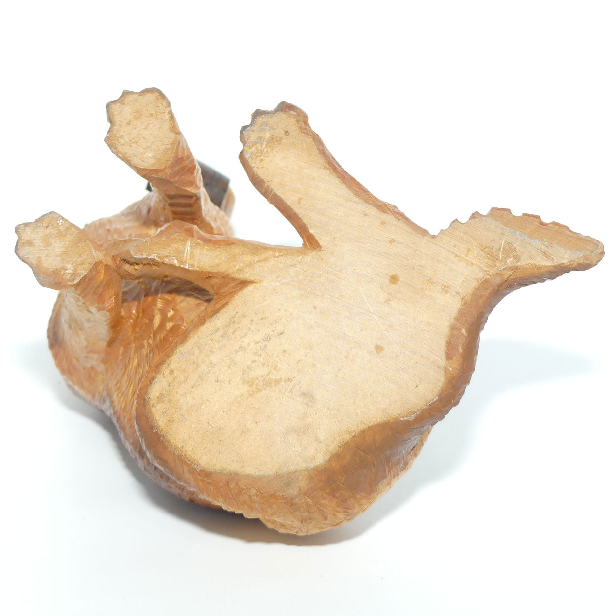 Wooden finely carved figure of St Bernard Rescue Dog | Swiss