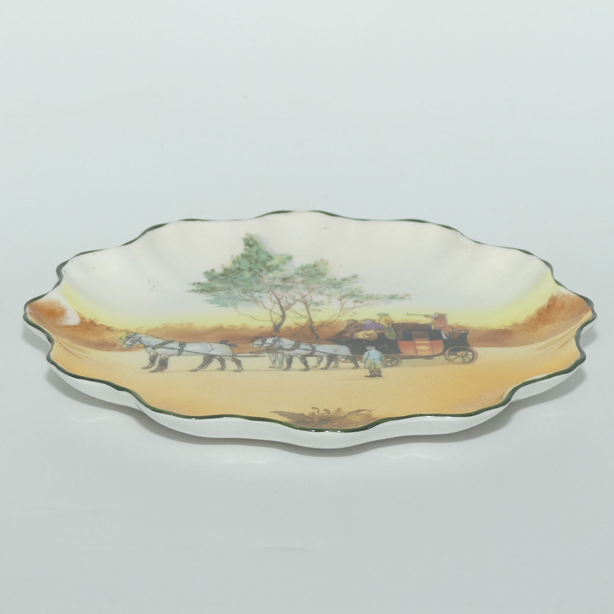 Royal Doulton Coaching Days Stafford shape cabinet plate E3804