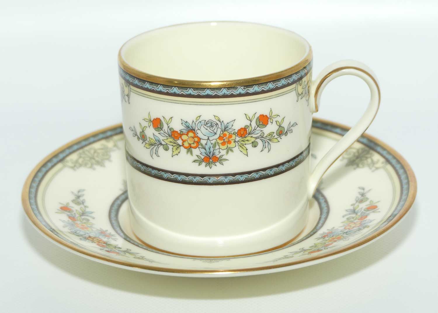 Minton Bone China Stanwood pattern set of 6 demi tasse duos