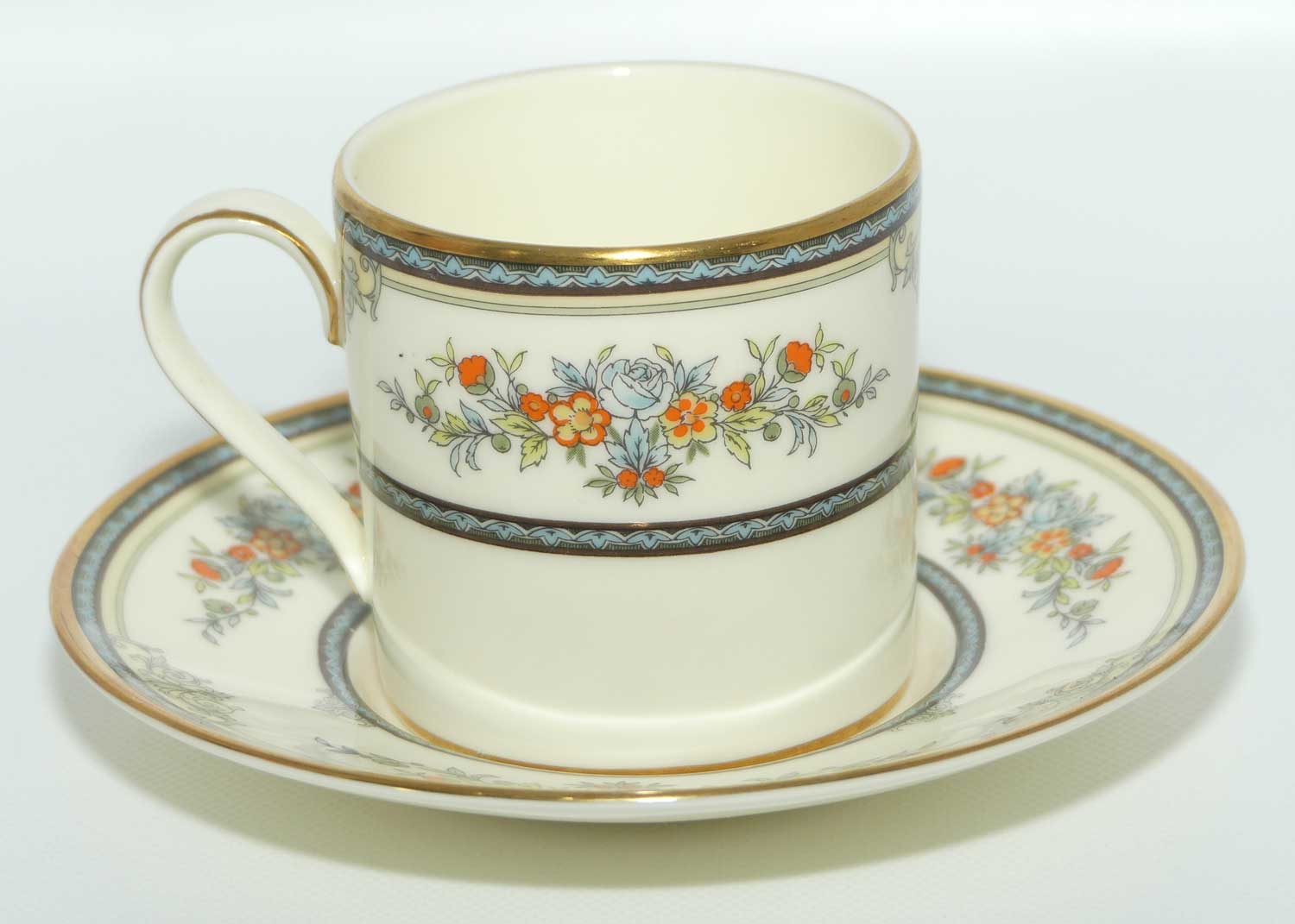 Minton Bone China Stanwood pattern set of 6 demi tasse duos
