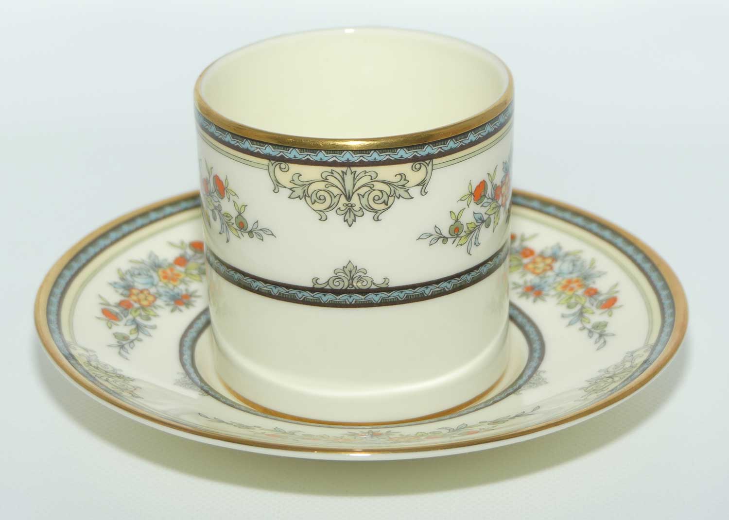 Minton Bone China Stanwood pattern set of 6 demi tasse duos