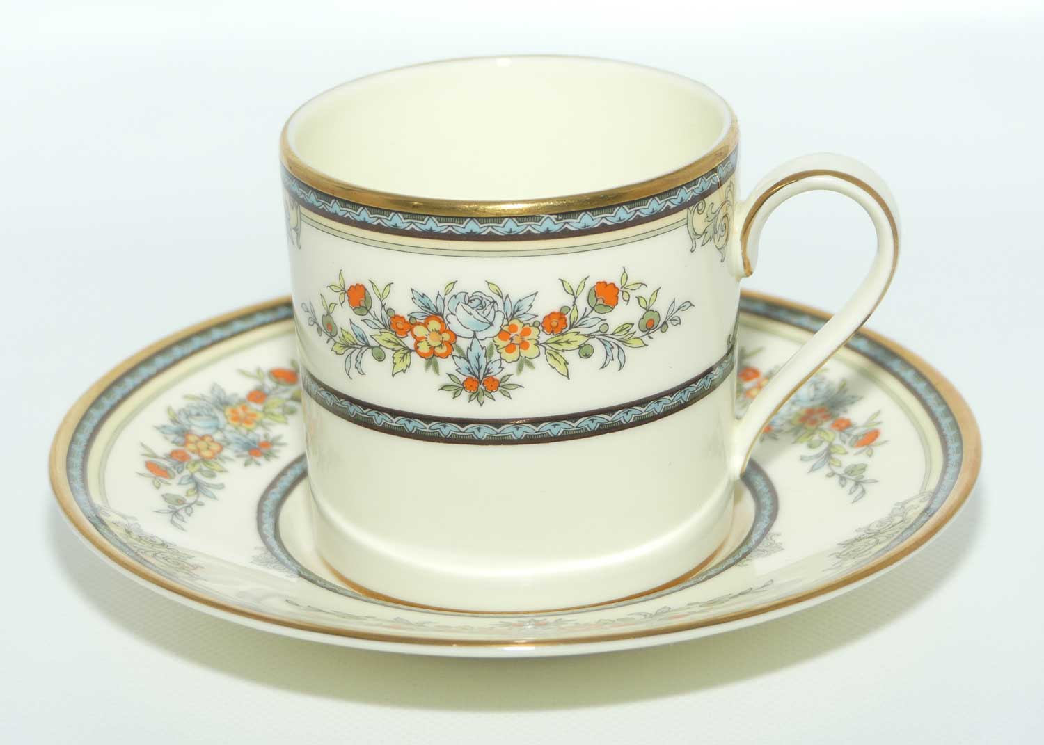 Minton Bone China Stanwood pattern set of 6 demi tasse duos