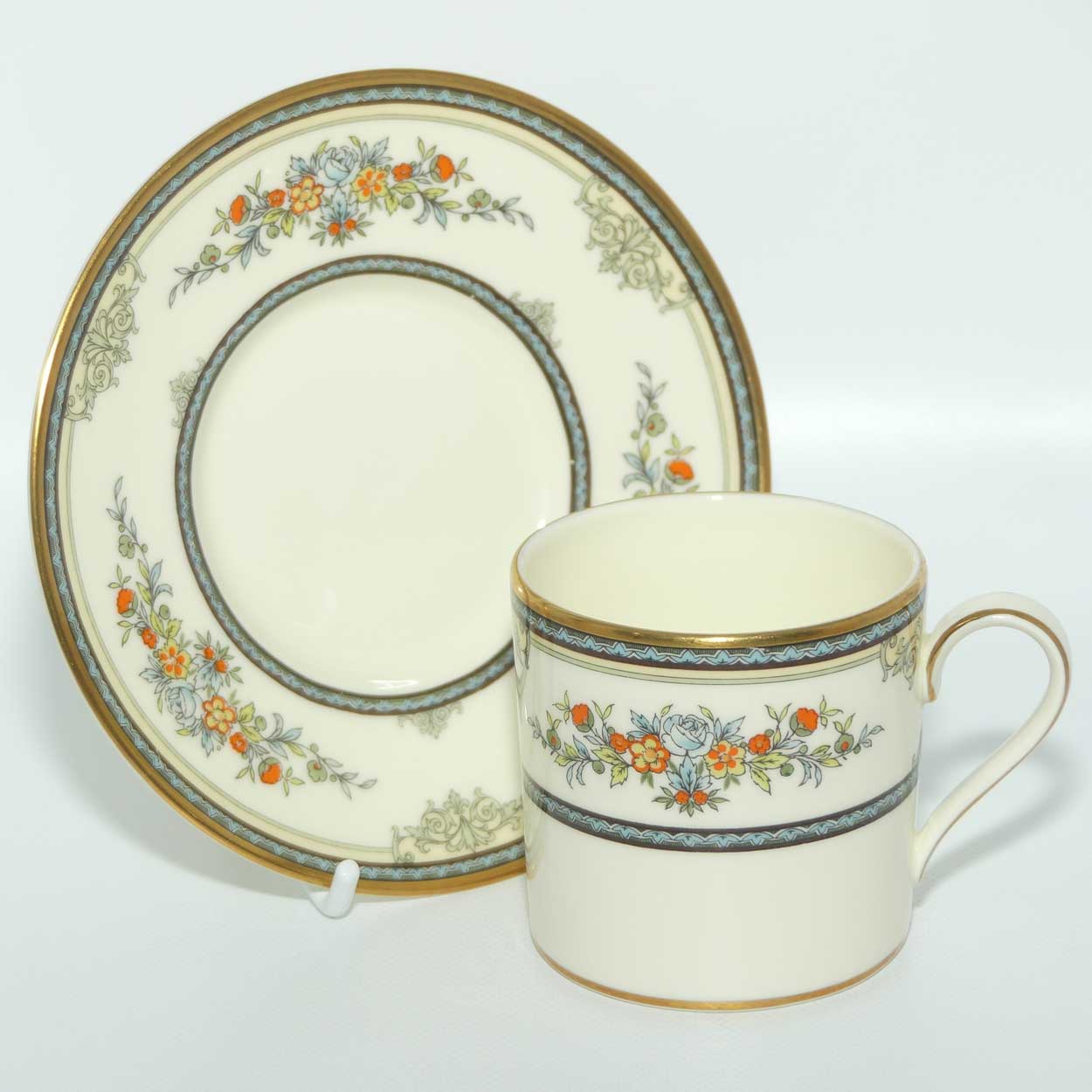 Minton Bone China Stanwood pattern set of 6 demi tasse duos