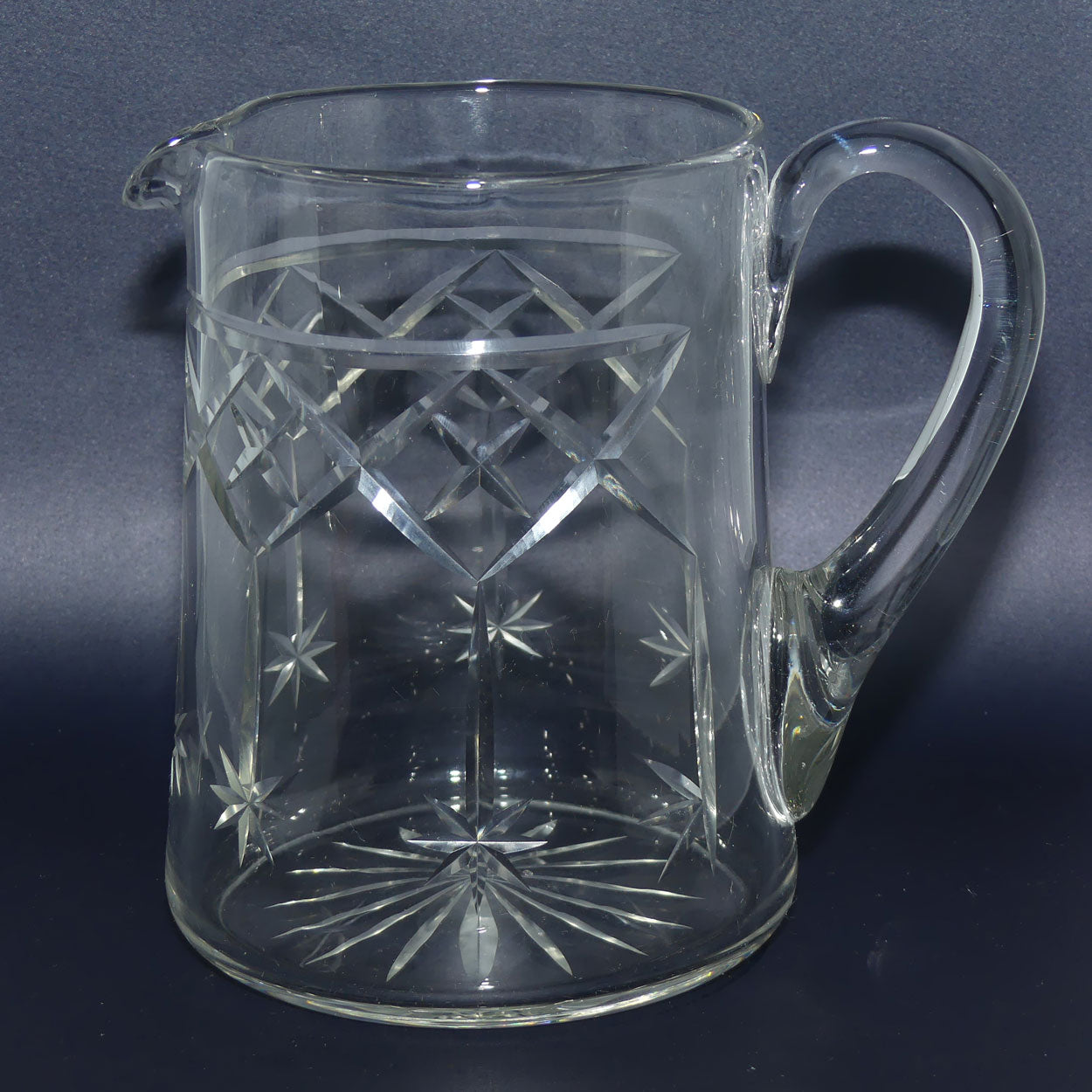 Star Facetted pattern Crystal water jug