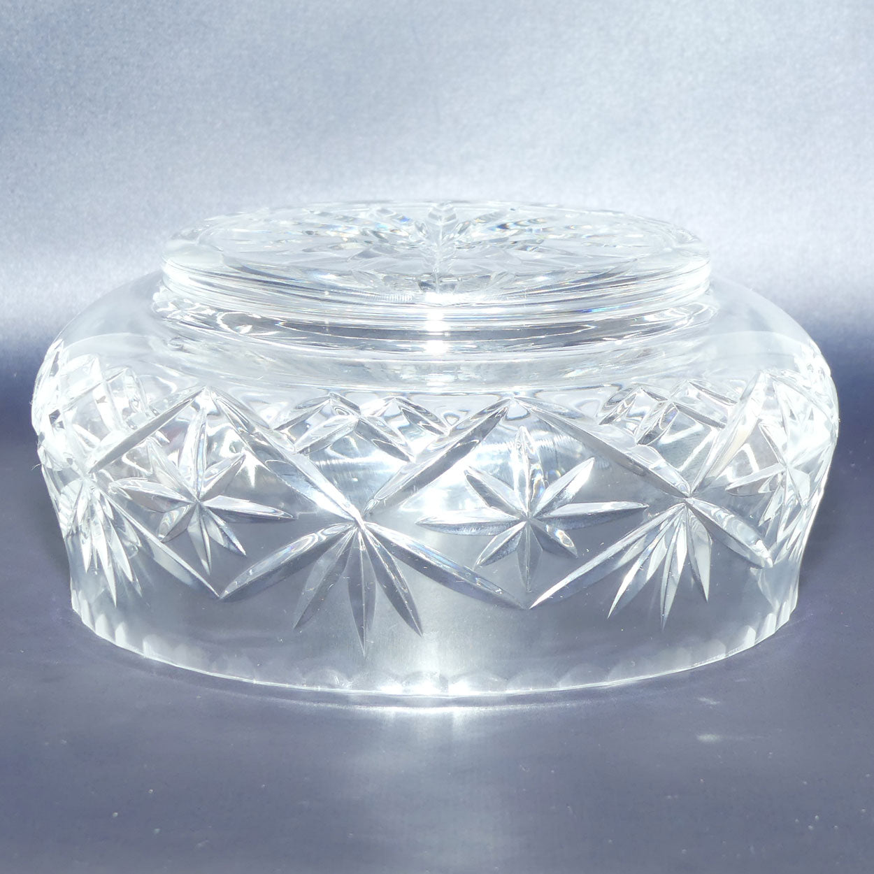 Traditional Star Cut Crystal bowl | 18cm diameter