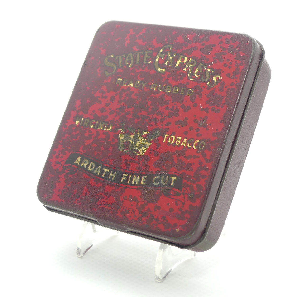 State Express Ready Rubbed Ardath Fine Cut square tobacco tin
