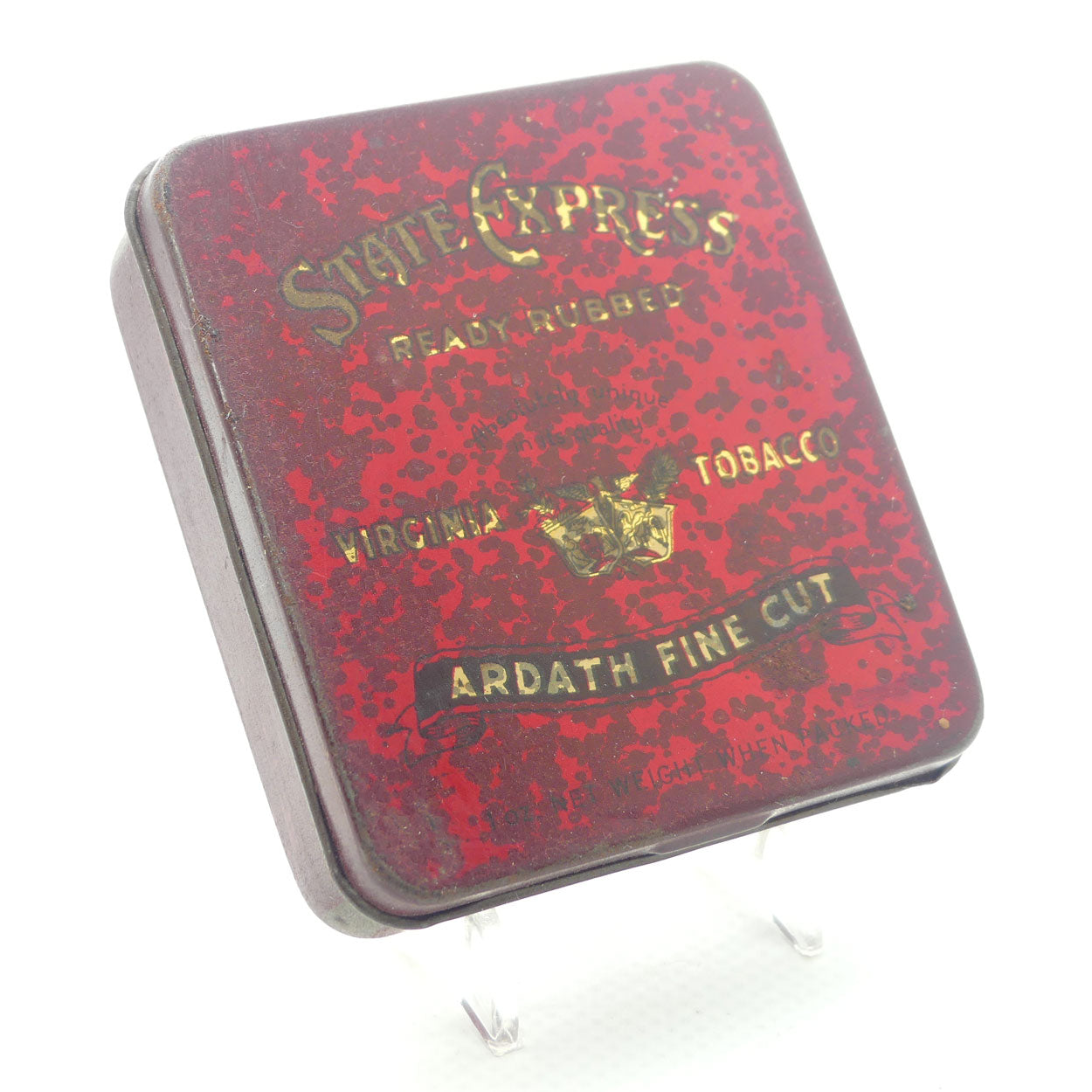 State Express Ready Rubbed Ardath Fine Cut square tobacco tin