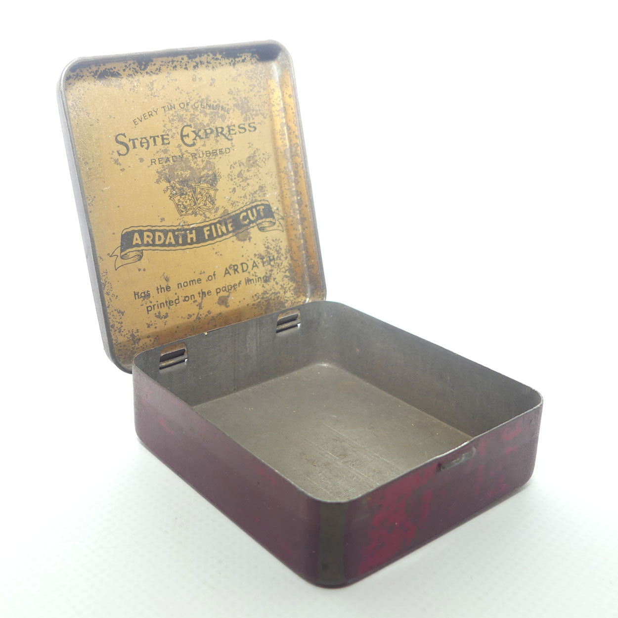 State Express Ready Rubbed Ardath Fine Cut square tobacco tin
