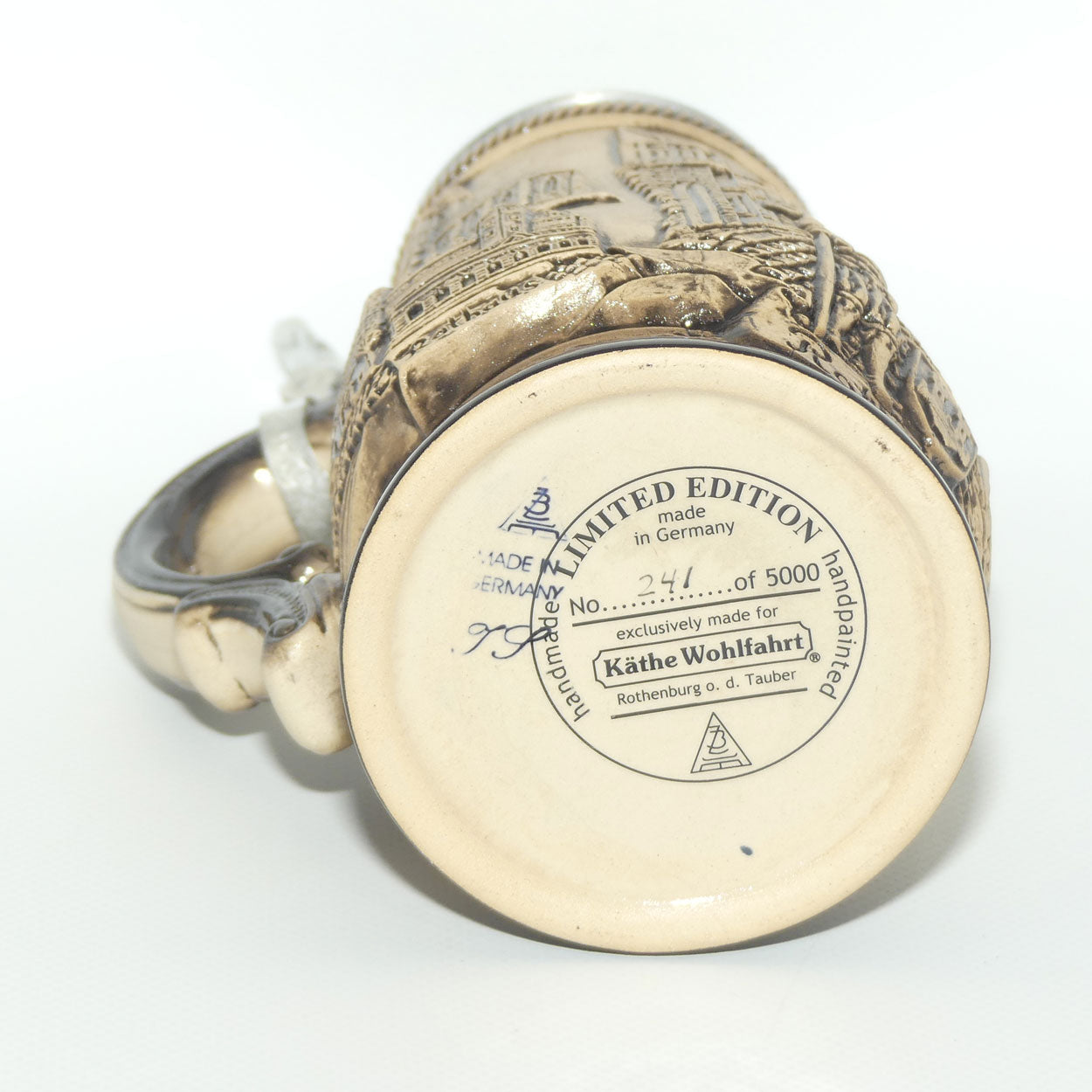 Kathe Wohlfahrt Zoller and Born Stein | Panorama Rothenburg | Limited Edition with Cert | 22cm tall