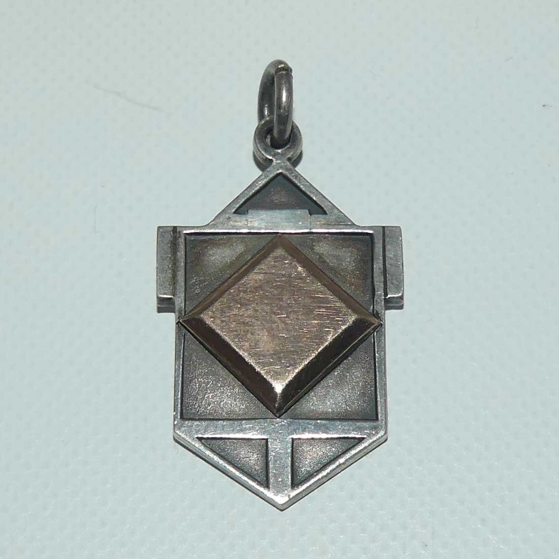 Art Deco Sterling Silver fob | Potter's Bar Hospital Fete 1934 Tug of War John Rowland | Birmingham 1931