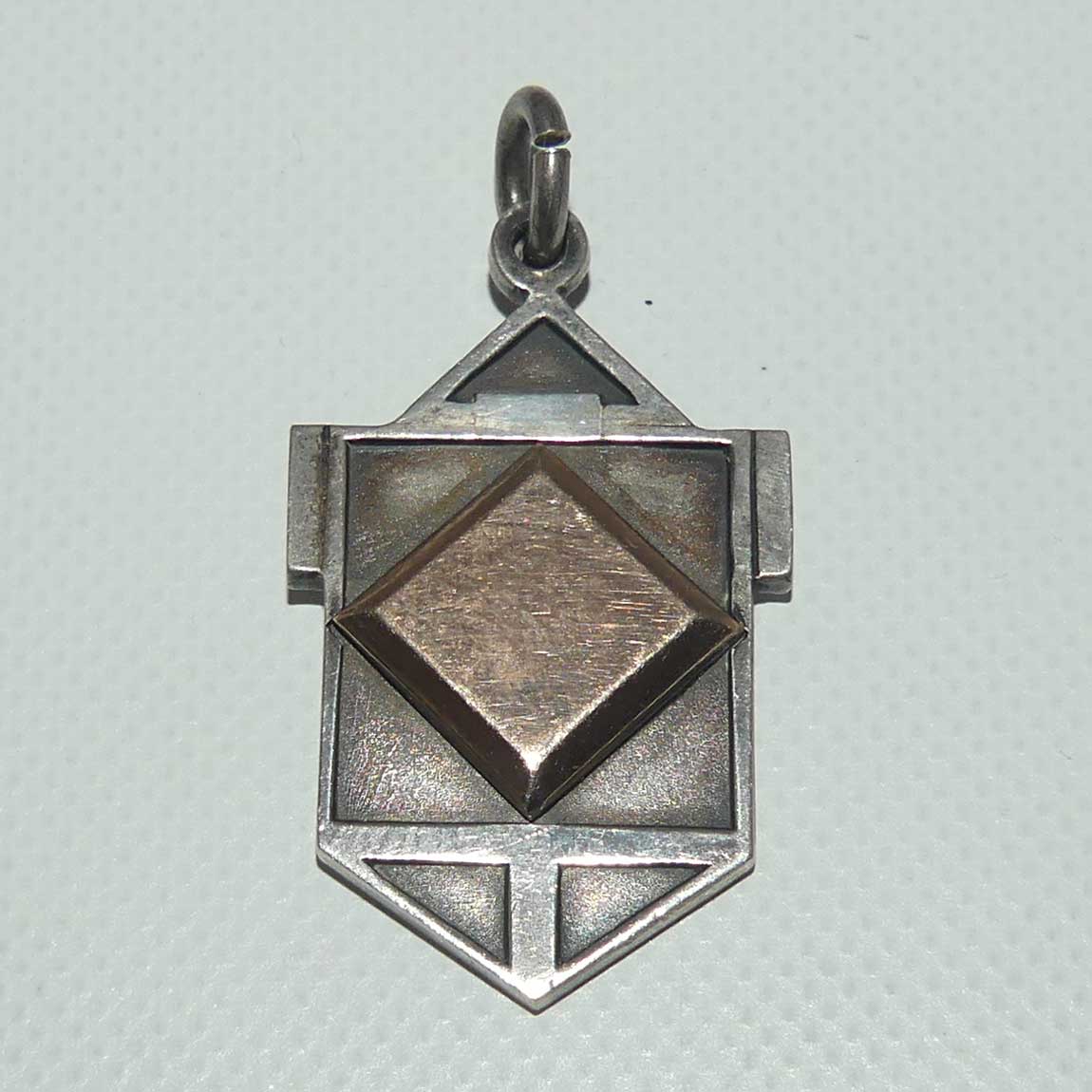 Art Deco Sterling Silver fob | Potter's Bar Hospital Fete 1934 Tug of War John Rowland | Birmingham 1931