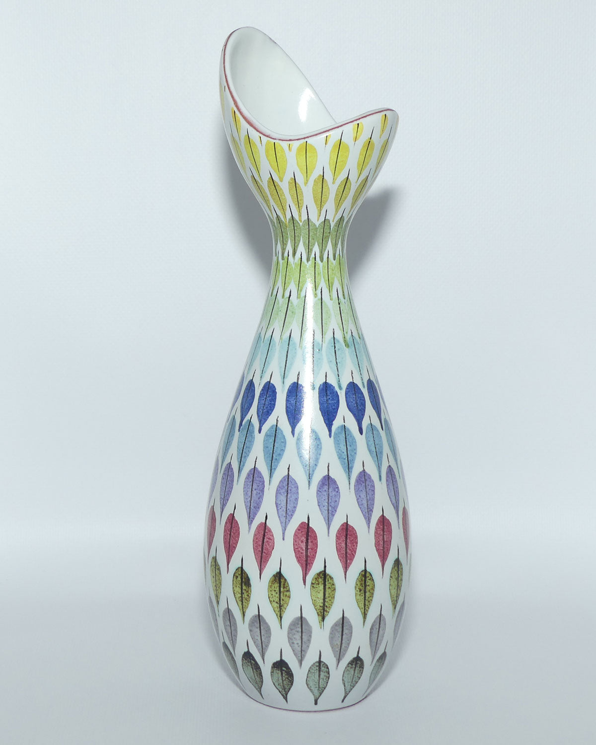 Spektralöv Faience vase by Stig Lindberg for the Gustavsberg Studio Sweden