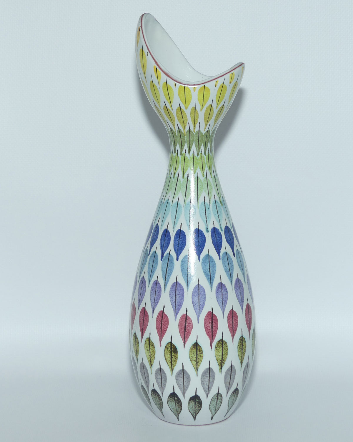Spektralöv Faience vase by Stig Lindberg for the Gustavsberg Studio Sweden
